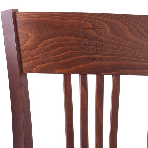 Dřevěné restaurační židle KAREN dřevěný sedák