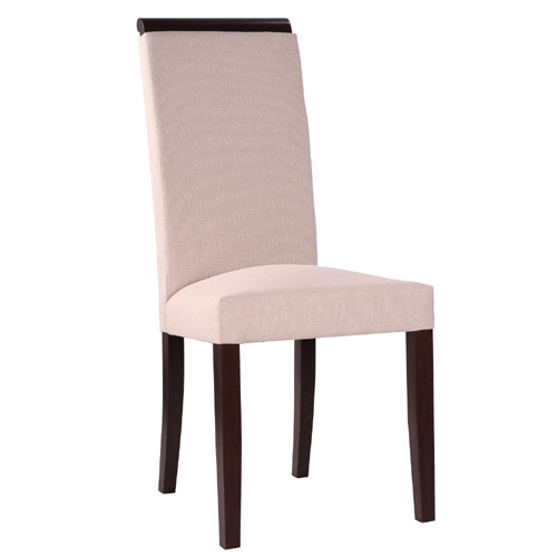 Dřevěná čalouněná židle LINDA dřevěné madlo