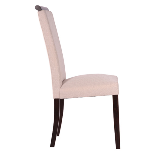 Dřevěná čalouněná židle LINDA dřevěné madlo