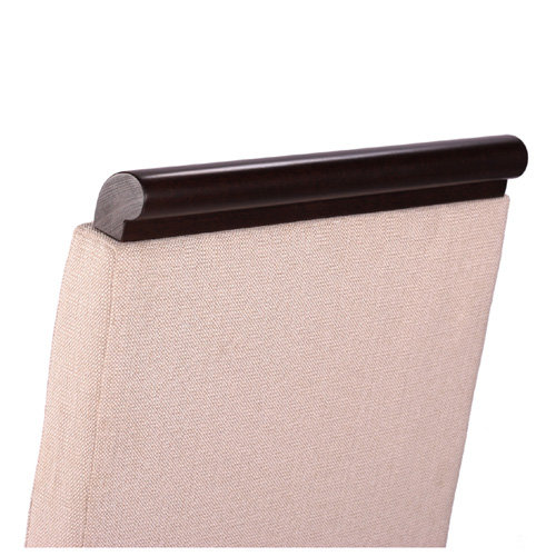 Dřevěná čalouněná židle LINDA dřevěné madlo