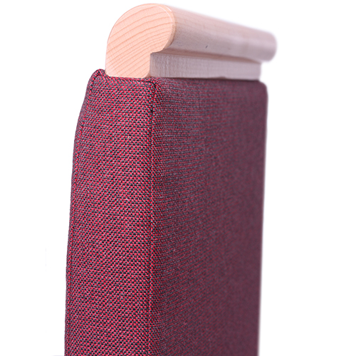 Dřevěná čalouněná židle LINDA dřevěné madlo