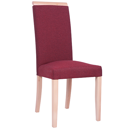 Dřevěná čalouněná židle LINDA dřevěné madlo