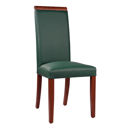 Dřevěná čalouněná židle LINDA dřevěné madlo