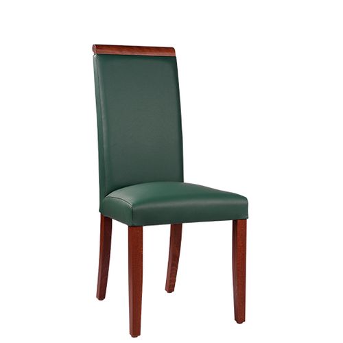 Dřevěná čalouněná židle LINDA dřevěné madlo