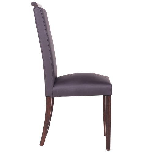 Dřevěná čalouněná židle LINDA dřevěné madlo