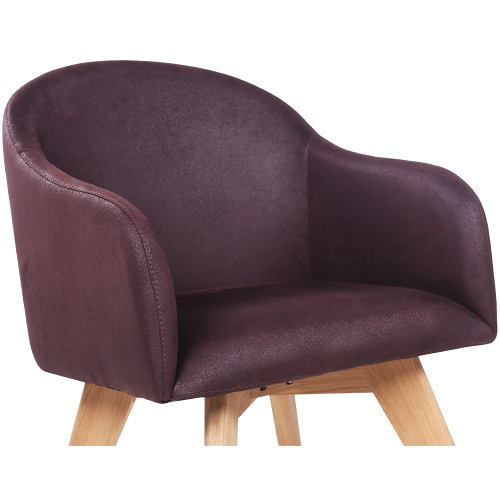 Designové restaurační čalouněné židle FABIO ve skandinávském stylu masivní dub