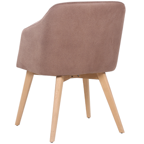 Designové restaurační čalouněné židle FABIAN ve skandinávském stylu masivní dub