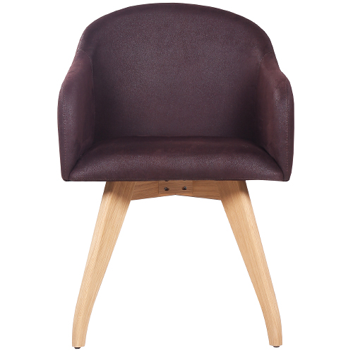 Designové restaurační čalouněné židle FABIO ve skandinávském stylu masivní dub