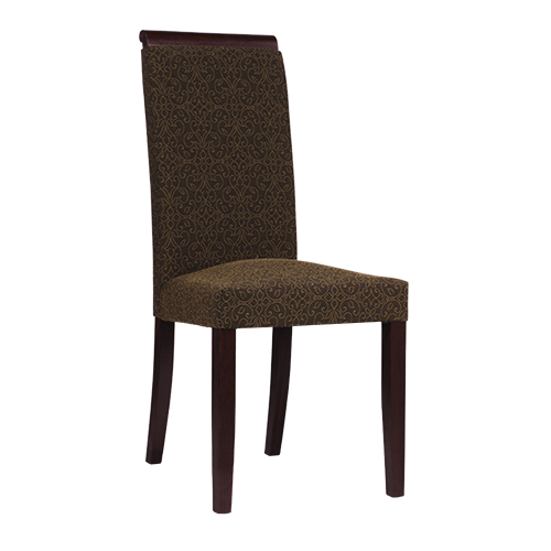 Dřevěná čalouněná židle LINDA dřevěné madlo