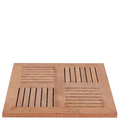 Kovové zahradní stoly LEON 3 TEAK H60-25