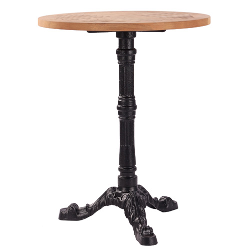 Kovové venkovní stoly LEON 3 TEAK D60-25