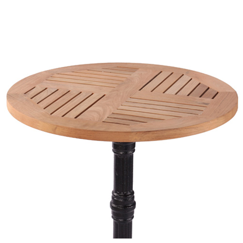 Kovové venkovní stoly LEON 3 TEAK D60-25