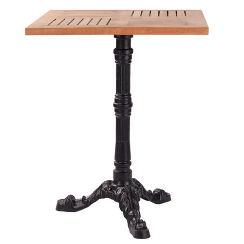 Kovové zahradní stoly LEON 3 TEAK H60-25