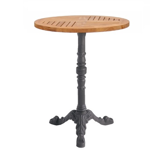 Kovové venkovní stoly LEON 3 TEAK D60-25