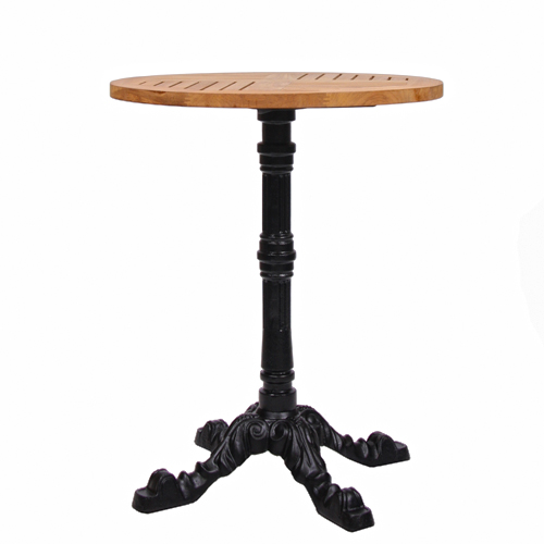 Kovové venkovní stoly LEON 4 TEAK D60-25