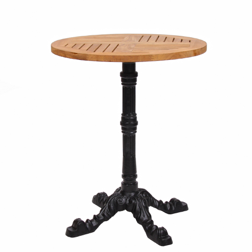 Kovové venkovní stoly LEON 4 TEAK D60-25