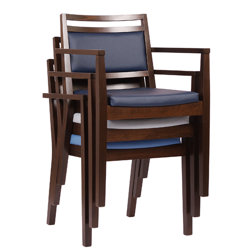 Židle čalouněná s područkou LEANDRO P AL ST