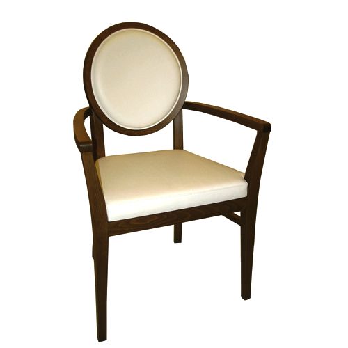 Dřevěná židle s opěradlem medailon ALESSIA XL