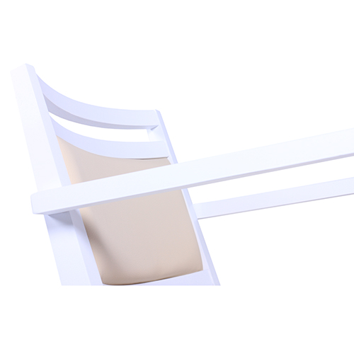 Dřevěná židle čalouněná s područkou LEANDRO P AL