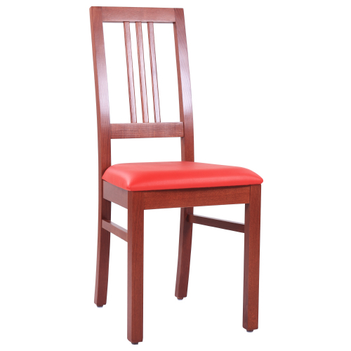 Dřevěné židle BOB 3 čalouněný sedák