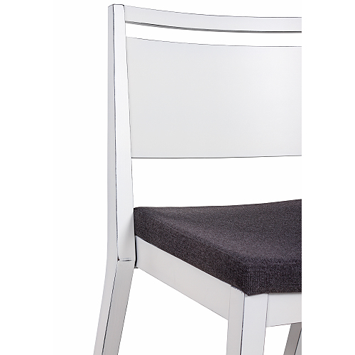 Dřevěná židle čalouněná LUCAS P ST Vintage Look bílá