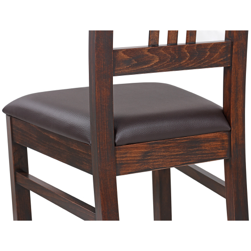 Dřevěné židle BOB 3 čalouněný sedák