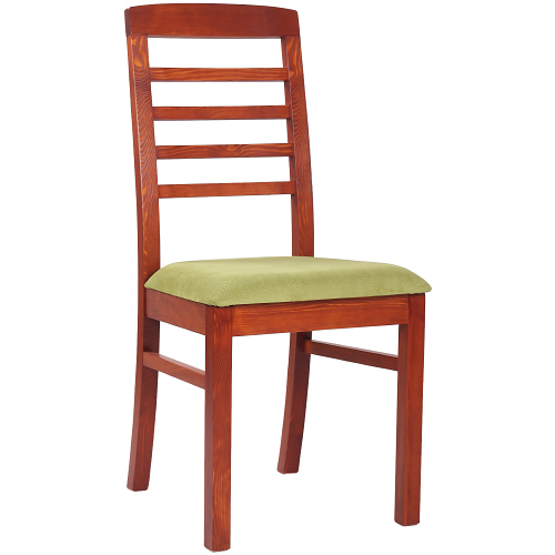 Dřevěné židle  ROBBIE 4P masivní borovice čalouněný sedák