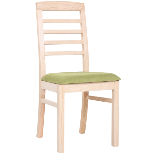 Dřevěné židle  ROBBIE 4P masivní borovice čalouněný sedák