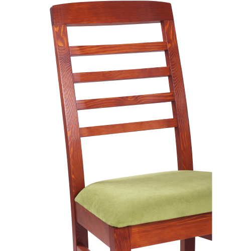 Dřevěné židle  ROBBIE 4P masivní borovice čalouněný sedák