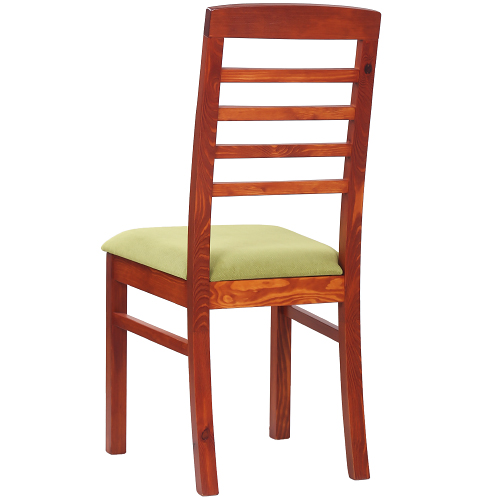 Dřevěné židle  ROBBIE 4P masivní borovice čalouněný sedák