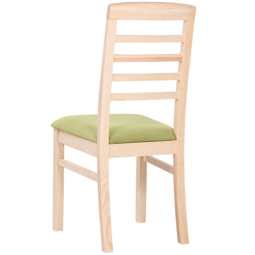 Dřevěné židle  ROBBIE 4P masivní borovice čalouněný sedák