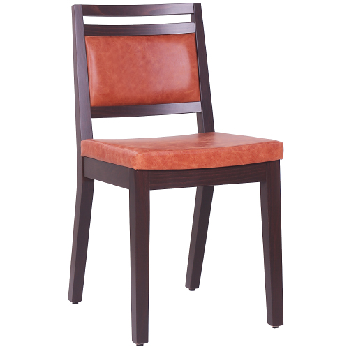 Dřevěná židle čalouněná LEANDRO P