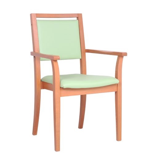 Křeslo pro seniory RENÉ H s možností stohování, odnímatelný sedák