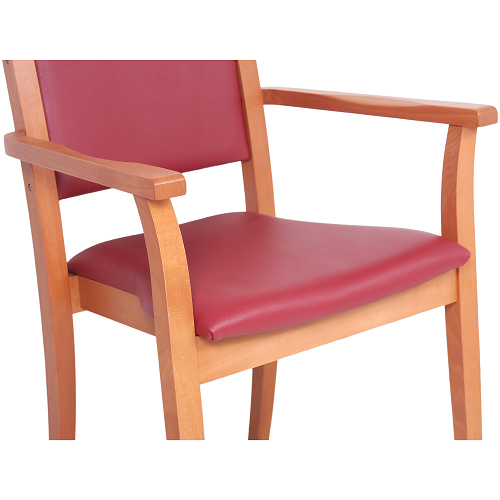 Židle pro seniory RENÉ možnost stohování, odnímatelný sedák