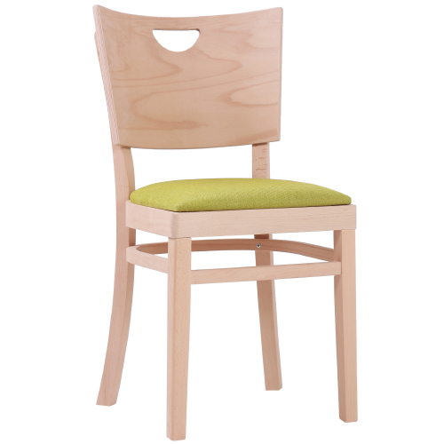 Dřevěné restaurační židle LINETTA P G čalouněný sedák