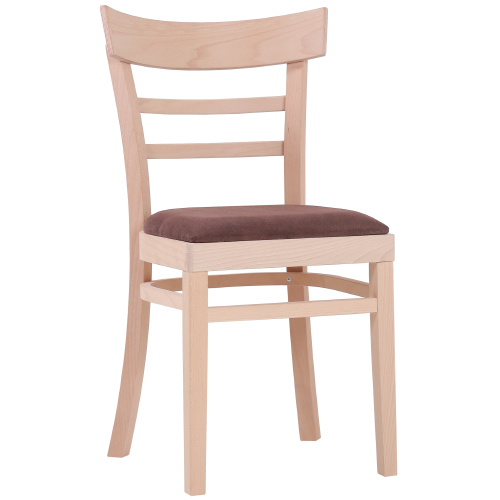 Dřevěné židle MARONA P s čalouněným sedákem do restaurace hospody