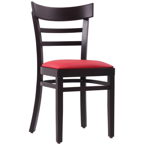 Dřevěné židle MARONA P s čalouněným sedákem do restaurace hospody