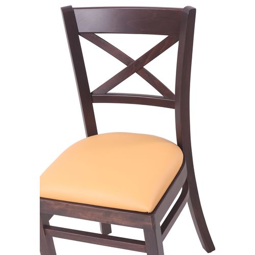 Dřevěné restaurační židle PATTY P čalouněný sedák