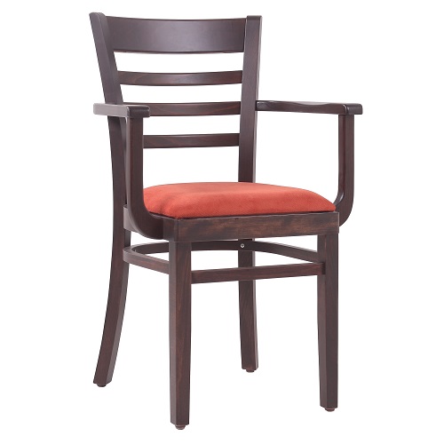 Židle do restaurace WILMA P AL masivní buk čalouněný sedák