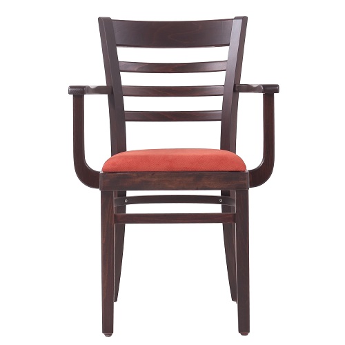 Židle do restaurace WILMA P AL masivní buk čalouněný sedák