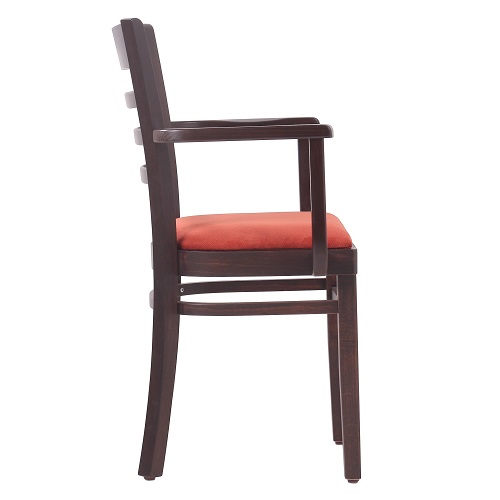 Židle do restaurace WILMA P AL masivní buk čalouněný sedák