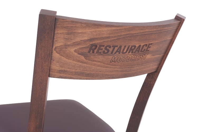 Dřevěné židle do restaurace KARINA P čalouněný sedák