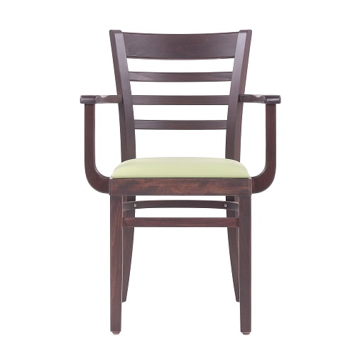 Židle do restaurace WILMA P AL masivní buk čalouněný sedák