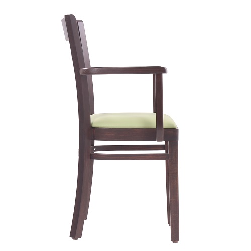 Židle do restaurace WILMA P AL masivní buk čalouněný sedák