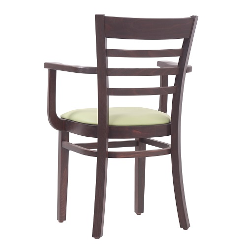 Židle do restaurace WILMA P AL masivní buk čalouněný sedák