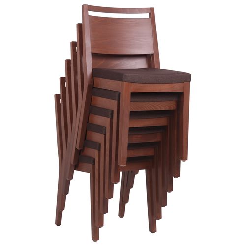 Dřevěná židle čalouněná LUCAS P ST