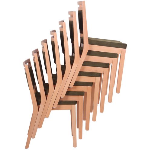 Dřevěná židle čalouněná LEANDRO P ST