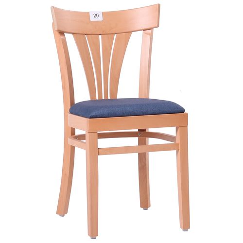 Dřevěné židle do restaurace VERONA P s čalouněným sedákem