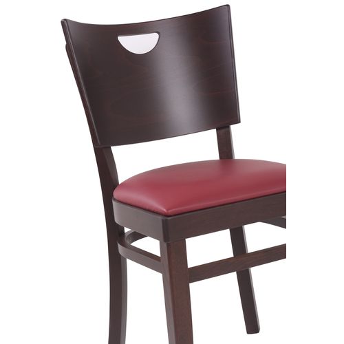 Dřevěné restaurační židle LINETTA P G čalouněný sedák