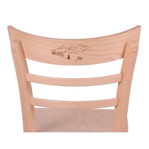 Dřevěné židle MARONA P s čalouněným sedákem do restaurace hospody